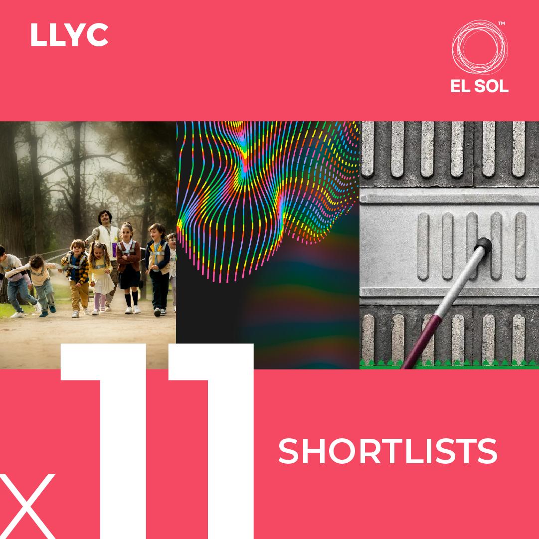 ✨ 11 veces en El Sol.

Llegamos con 11 shortlists y 3 campañas que buscan no solo reconocimiento, sino nuevas miradas. Free the Voices, Paseadores de niños y Sightwalks muestran realidades que a menudo pasan desapercibidas.

Ideas que resuenan y en El Sol, suenan más fuerte. ☀️