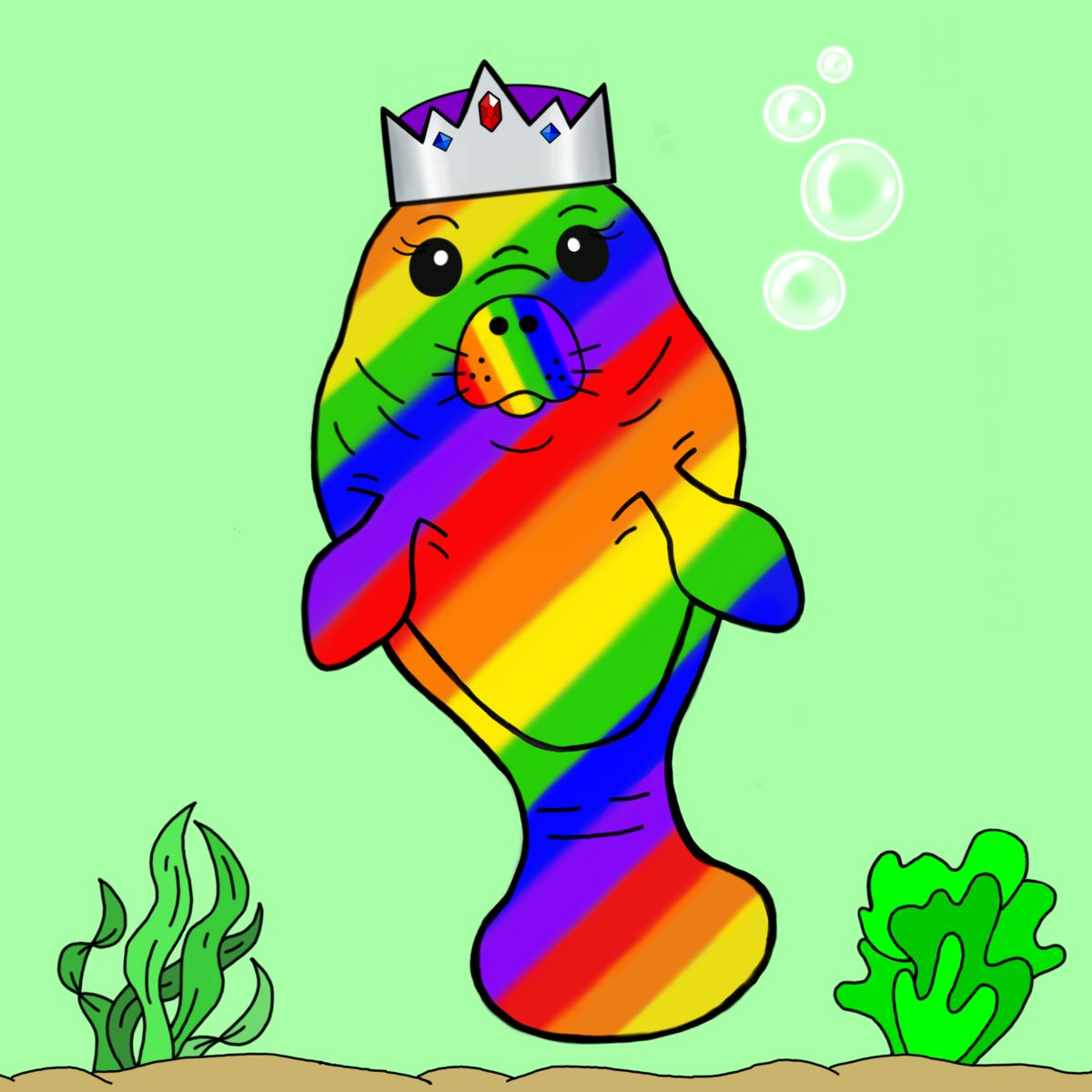 Can you tell I love rainbows? 
Art by me 🖤