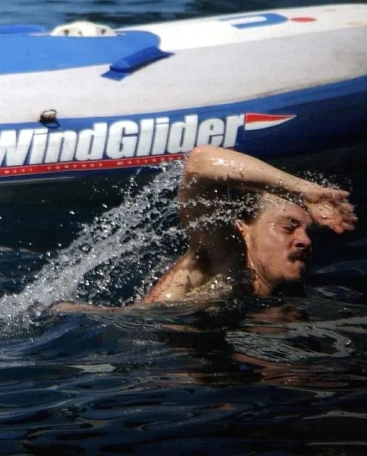 Why did he take that swim so seriously?😭