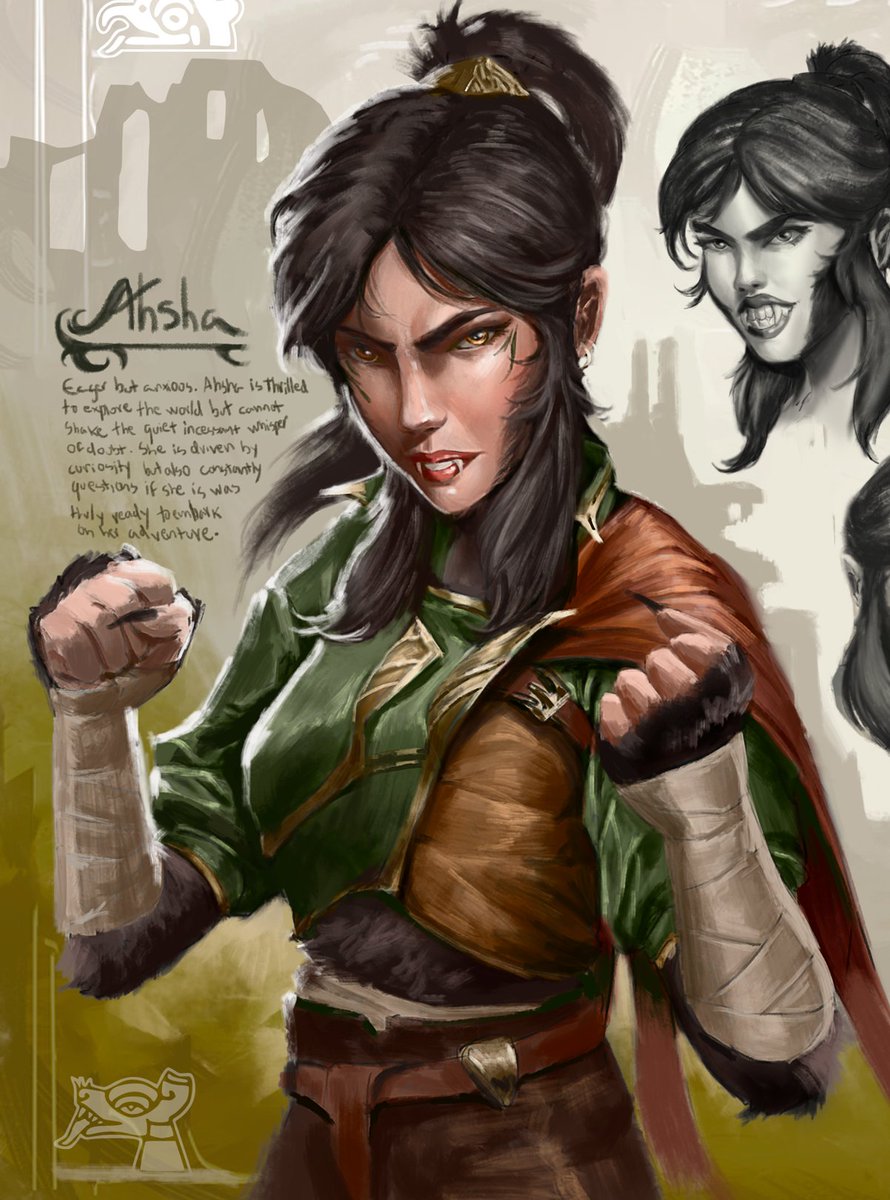 ayrtonscviana's tweet photo. 🔱Hello, my commissions are open!🔱

Ahsha the Explorer

Ahsha is thrilled to explore the world, she is driven by curiosit but also constantly questions if she is was truly ready to embark on her adventure. 

#commissions #commissionsopen #DnDcharacter #RPG https://t.co/Bop8T0Lu0R