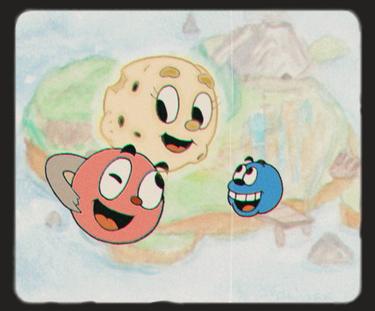 DannysNib's tweet image. What a beautiful view of Nib Island, the Astros like it a lot, Lisa the bright moon, Felix the funny planet and Bosko the grumpy planet.
#cuphead #vintage #rubberhosestyle #1930cartoons #oldcartoons #cartoonart #art #traditionalart #technicolor #ilustration #watercolor