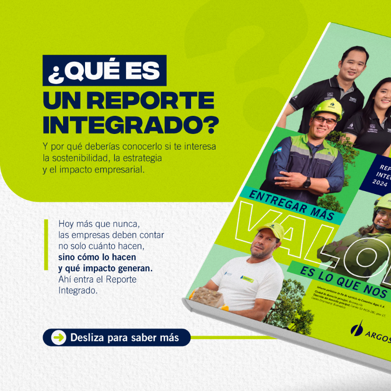 Cementos_Argos's tweet photo. Un Reporte Integrado no solo habla de cifras.

Cuenta cómo una empresa piensa, actúa y transforma.

En Cementos Argos, conectamos propósito, sostenibilidad y estrategia para construir valor real a largo plazo.
Conócelo aquí 👉 https://t.co/RsQILZcRPp

#LuzVerde #ReporteIntegrado