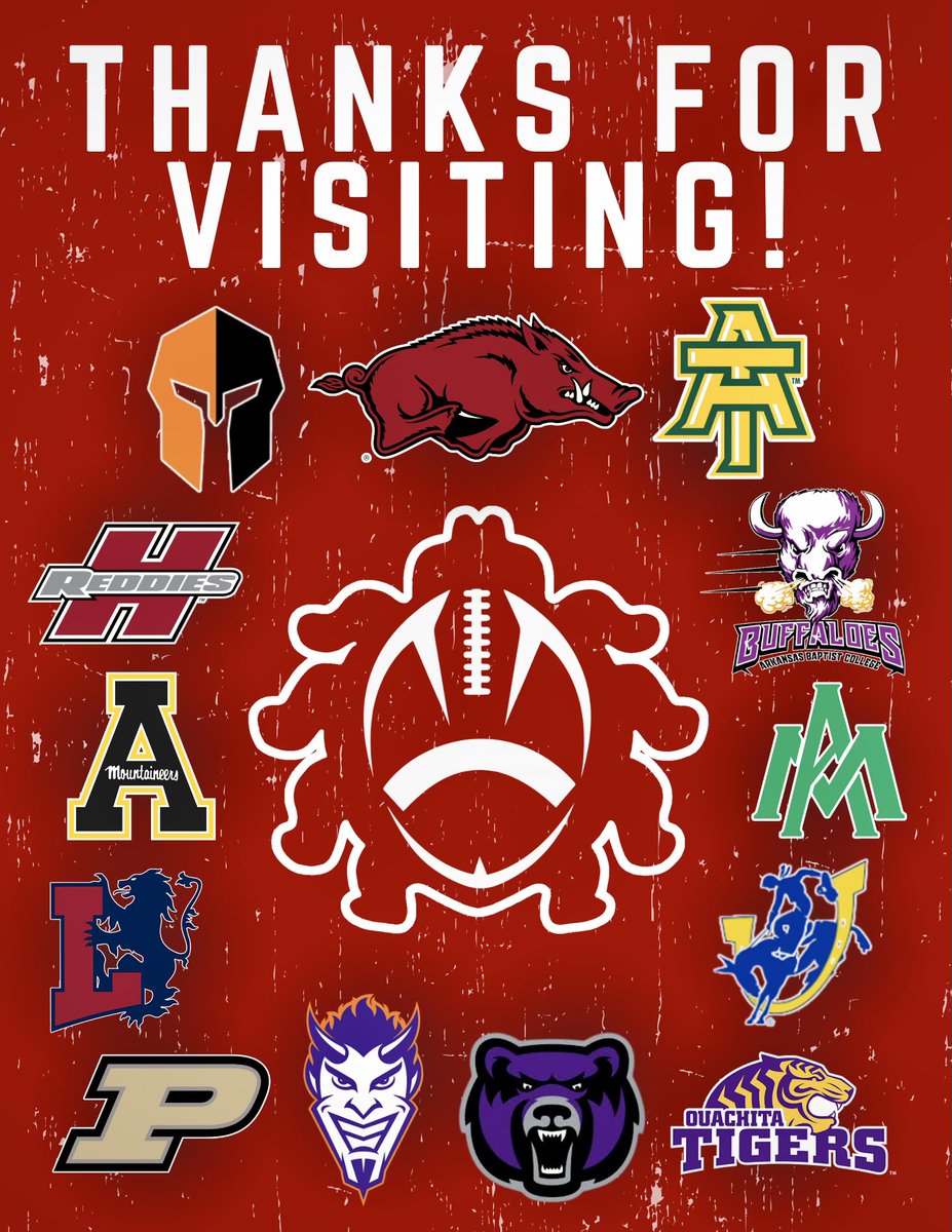Coach Bobby McGhee (@robertmcgheejr1) on Twitter photo Thank you to all the college coaches who took the time to stop by and visit with our Redbug athletes over the past few weeks🏈🏈🏈 <a href="/RazorbackFB/">Arkansas Razorback Football</a> <a href="/ATUFootball/">Arkansas Tech Football</a> <a href="/coachbailey_abc/">Ashdone Bailey</a> <a href="/WeevilFootball/">UAM Football</a> <a href="/coachwyattsmith/">Coach Wyatt Smith</a> <a href="/CoachShock_OBU/">Brett Shockley</a> <a href="/CoachKre/">Kre Trammell</a> <a href="/NSUDemonsFB/">NSU Football</a> <a href="/CoachJShibest/">James Shibest</a> <a href="/CoachYurachek/">Ryan Yurachek</a> Thank you to all the college coaches who took the time to stop by and visit with our Redbug athletes over the past few weeks🏈🏈🏈 <a href="/RazorbackFB/">Arkansas Razorback Football</a> <a href="/ATUFootball/">Arkansas Tech Football</a> <a href="/coachbailey_abc/">Ashdone Bailey</a> <a href="/WeevilFootball/">UAM Football</a> <a href="/coachwyattsmith/">Coach Wyatt Smith</a> <a href="/CoachShock_OBU/">Brett Shockley</a> <a href="/CoachKre/">Kre Trammell</a> <a href="/NSUDemonsFB/">NSU Football</a> <a href="/CoachJShibest/">James Shibest</a> <a href="/CoachYurachek/">Ryan Yurachek</a>