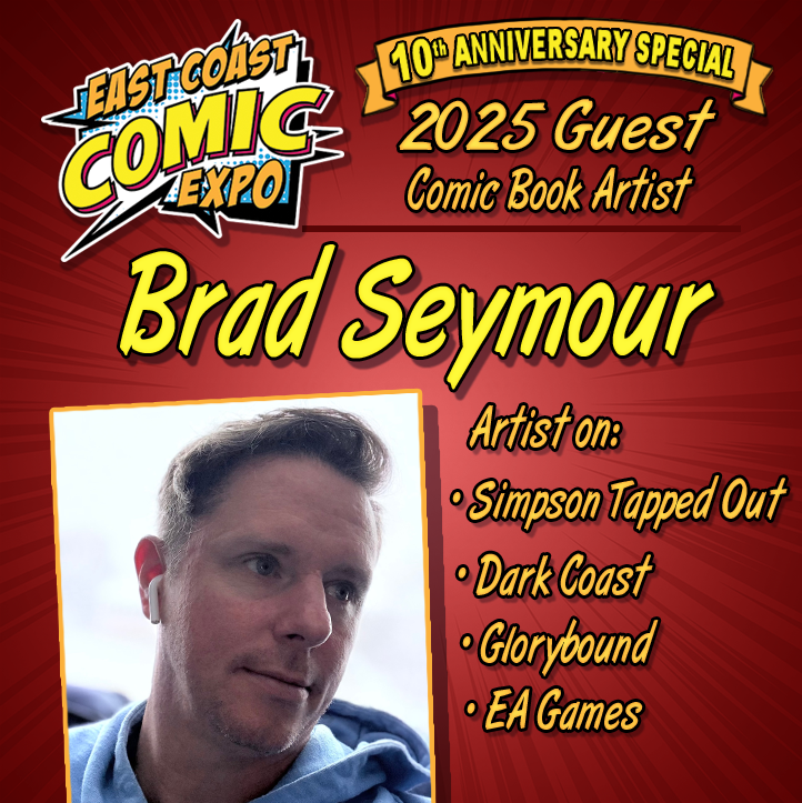 ECCExpo's tweet image. ECCE 2025 GUEST ANNOUNCEMENT: Brad Seymour!
eastcoastcomicexpo.com/guests/brad-se…
Brad is a comic book artist and illustrator, based in Summerside Prince Edward Island. Having worked on titles for Sandstone Comics that include Dark Coast vol 1 & 2 as well as his own title Glorybound 1 & 2.