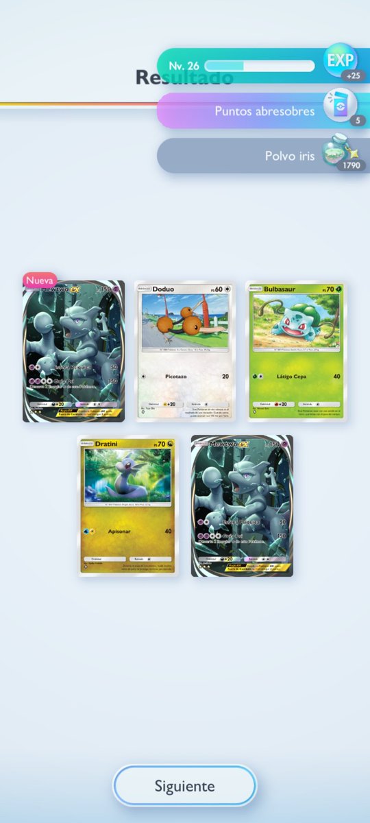 Wtf que onda con esta suerte!??
De todos los gachas que he jugado Pokemon tcg es el que mas me ha consentido en cuestion de pulls xD

Por cierto, la animacion de esta carta es brutal >:)