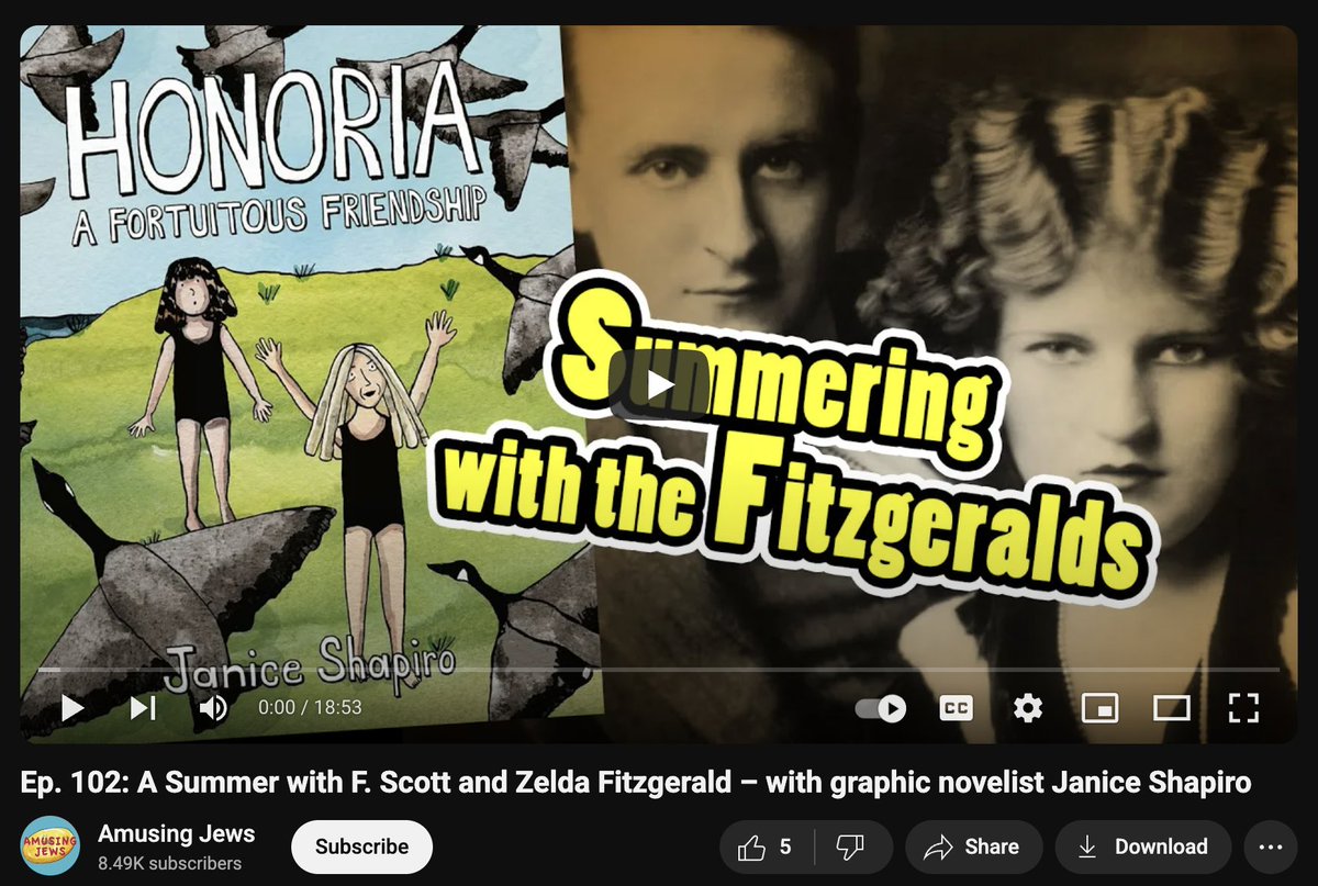 fantagraphics's tweet photo. Janice Shapiro was on @AmusingJewsPod to discuss Honoria: A Fortuitous Friendship--check it out: https://t.co/ZoBMtEvx1E! https://t.co/khNTbf2ZJI