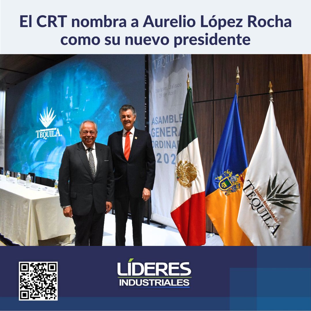 El empresario Aurelio López Rocha fue electo como nuevo presidente del Consejo Regulador del Tequila en sustitución de Miguel Ángel Domínguez Morales.
<a href="/CRTequila/">C.R. Tequila</a> 
Leer nota completa en: lideresindustriales.com/el-crt-nombra-…