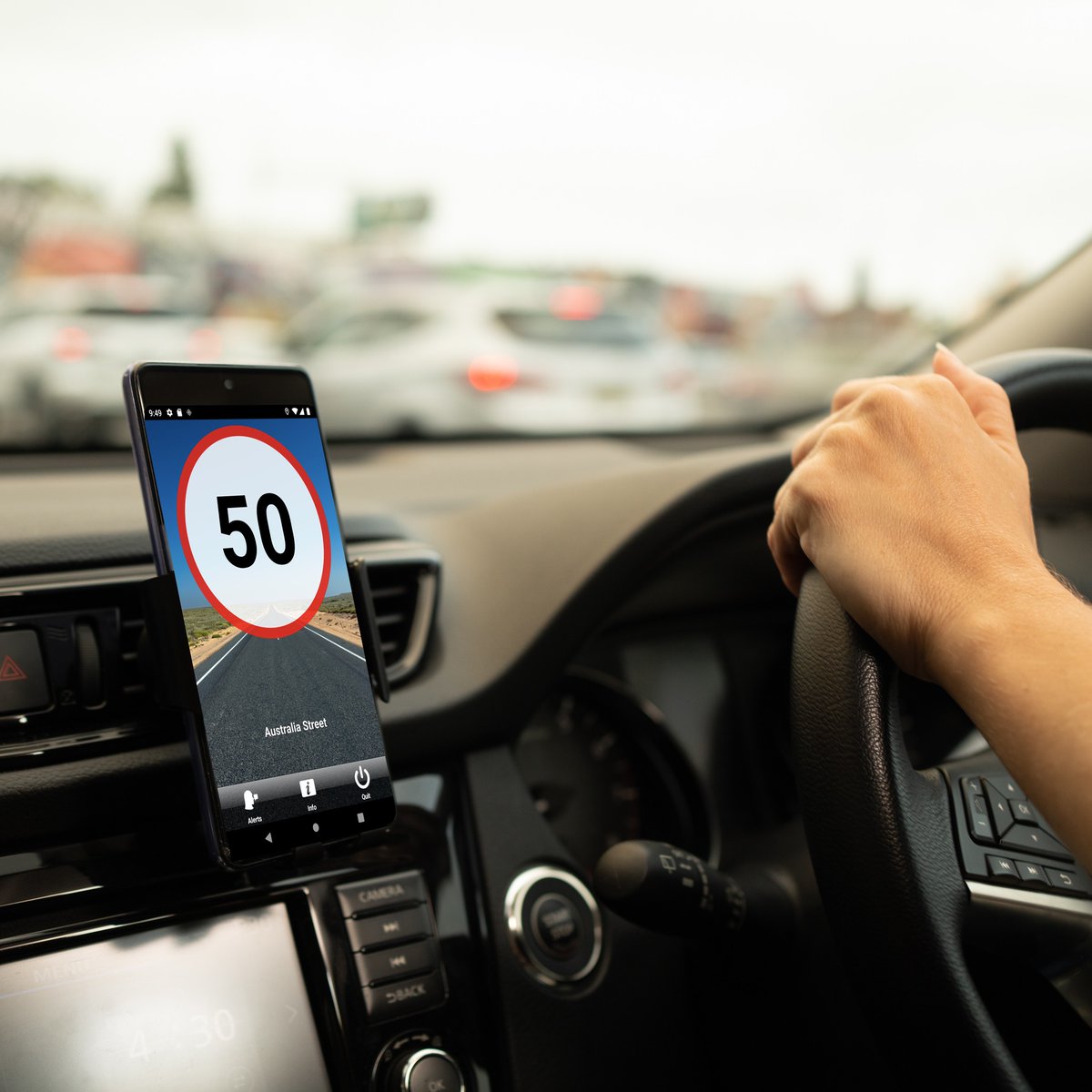 Speed Adviser is a NSW mobile app that helps you manage your speed &amp; encourages safer behaviours on our roads.

The app uses GPS on your phone to monitor location &amp; speed, using visual &amp; audible alerts to warn you if you exceed the speed limit.

More info: transport.nsw.gov.au/roadsafety/top…