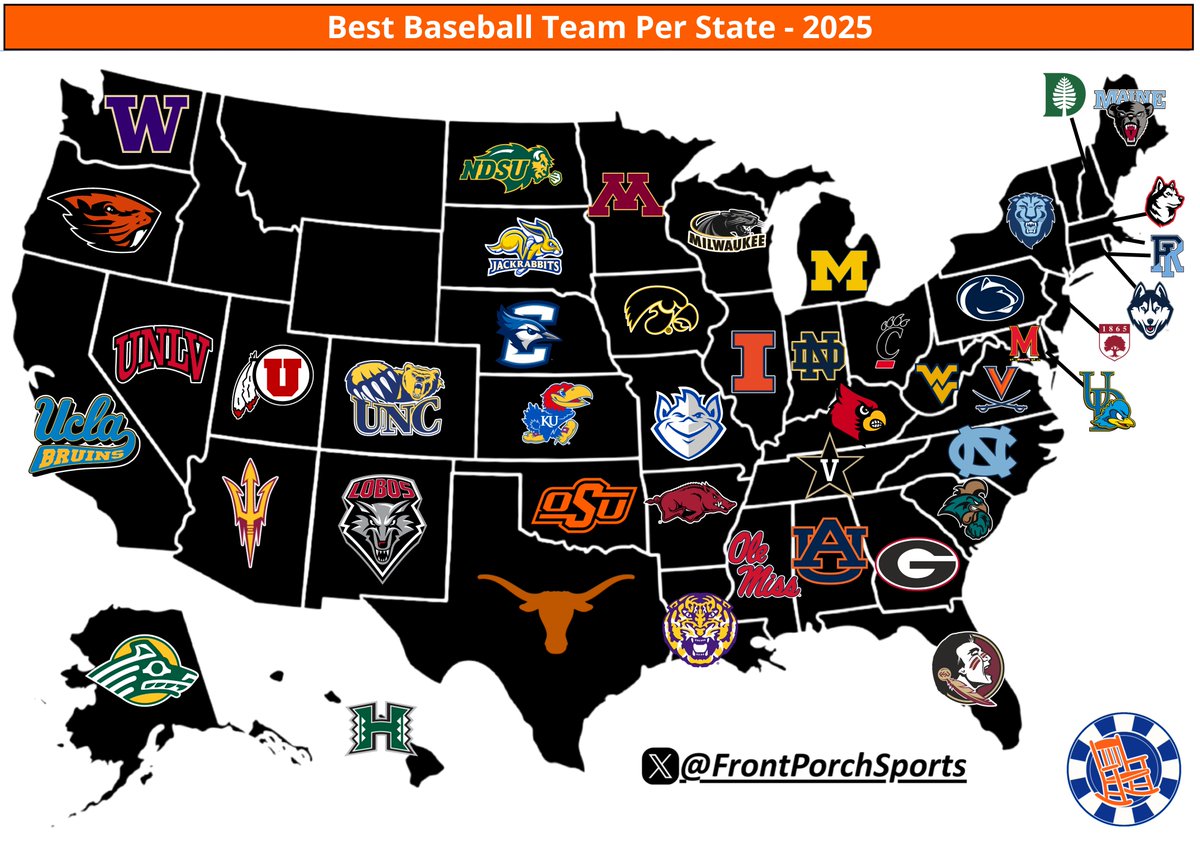 Best Baseball Team Per State - 2025