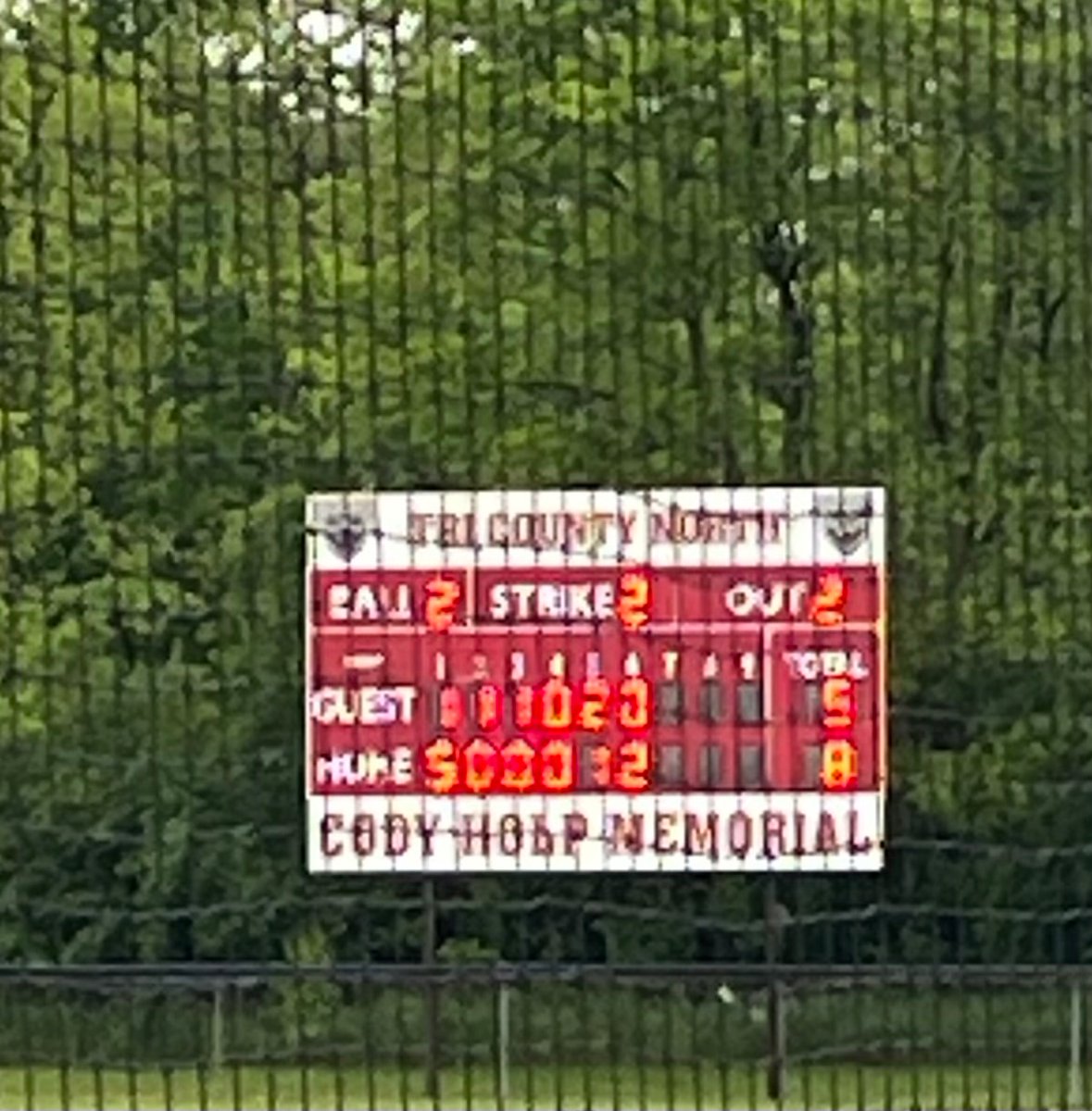 TCN 8 Lehman Catholic 5 
The Panthers advance to the District Finals 5:00, Thursday, May 29th, @ Urbana HS vs TBA...
Gutty complete game win for senior Malachi Wright!