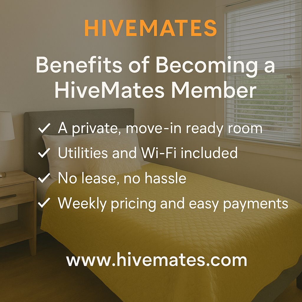 HiveMates's tweet photo. Live Smarter: Flexible, Furnished Rooms for Rent with No Lease Required

Furnished rooms. Weekly pricing. No lease.

HiveMates members get flexible housing without the headaches.
Apply now: https://t.co/p03s04djXi

#SmartSharedLiving https://t.co/km3aFoBE3t