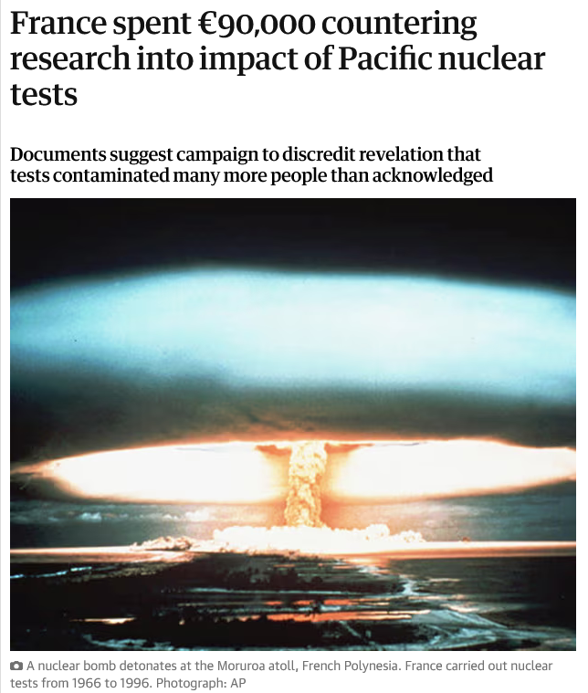 Shameful! 🇫🇷 exploded 193 #NuclearWeapons in 🇵🇫 #MāohiLivesMatter! 👉🏼facebook.com/PeaceMovementA… #NuclearJusticeNow <a href="/_vehia_/">Vehia Wheeler</a> <a href="/EpeliVl/">Epeli Vl</a> <a href="/KaiSawaieke/">Pita Ligaiula</a> <a href="/hinamoeura/">Hinamoeura Cross</a> <a href="/pacfemcop/">Pacific Feminist Community of Practice</a> <a href="/ronnykareni/">Ronny Kareni</a> <a href="/benetckmaddison/">Benetick Kabua Maddison</a> <a href="/moanatribe/">Moana M</a> <a href="/dasafo123/">Dylan Asafo</a> <a href="/diva4equality/">DIVA for Equality</a> <a href="/uriohau/">Sina Brown-Davis سينا 🔻🇵🇸 🇳🇨</a> <a href="/WeavingHouse/">WomenAotearoaNZ</a> <a href="/benetckmaddison/">Benetick Kabua Maddison</a> <a href="/RCW_/">Reaching Critical Will</a>