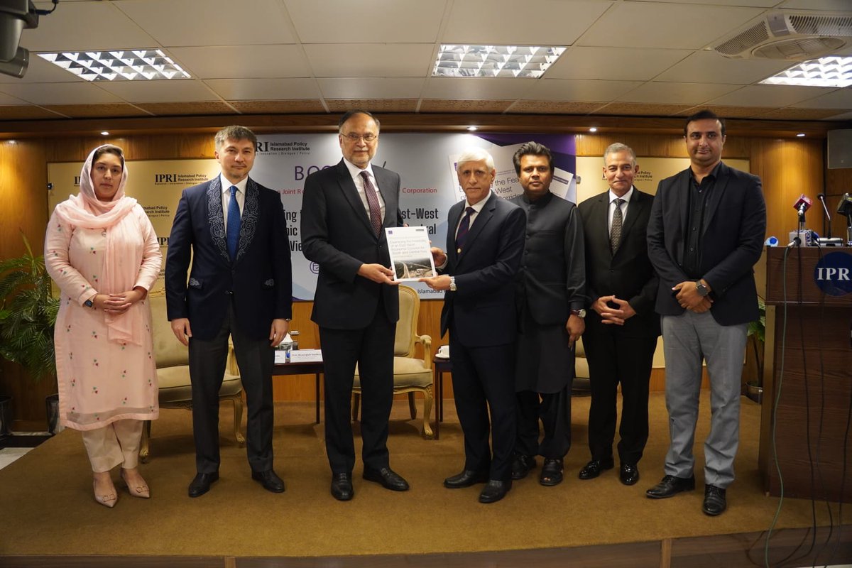 IPRI RAND study on Feasibility of East West Economic Corridor (EWEC) linking South Asia with Central and West Asia was a blueprint for regional connectivity and economic prosperity-The only bulwark was Indian leadership's hate fetish against Muslims and Pakistan.
( Ahsan Iqbal)