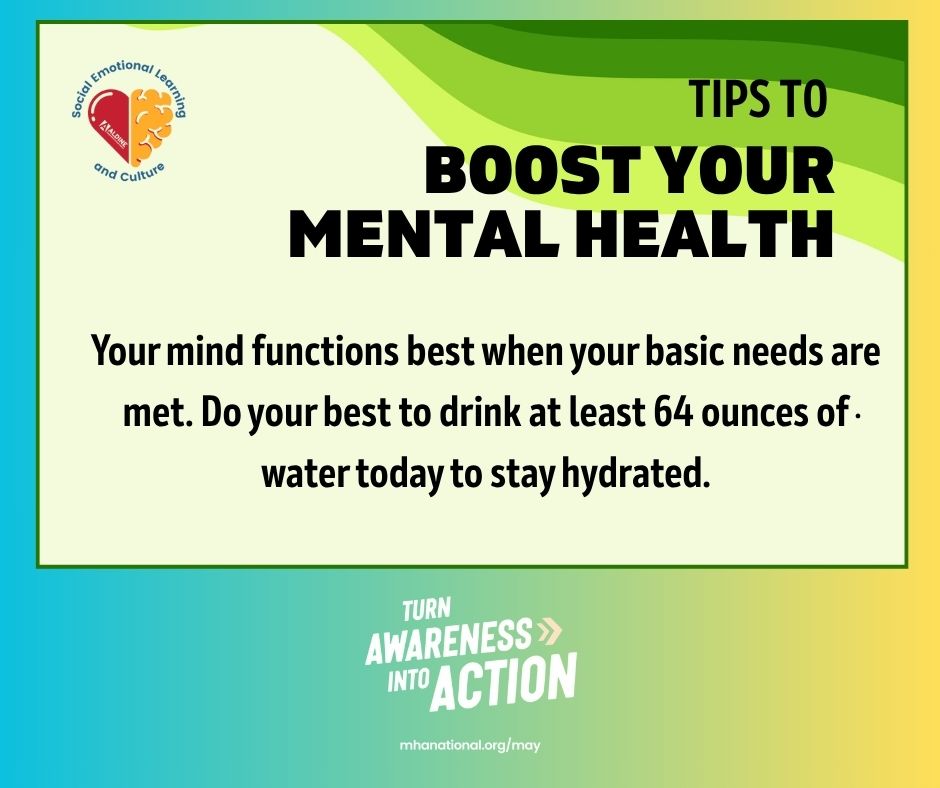 Social and Emotional Learning and Culture - Aldine (@selculture_aisd) on Twitter photo Did you know your mind functions best when your basic needs are met. One way to support your mental clarity and emotional balance is to stay hydrated! Small steps can make a huge impact! <a href="/AldineISD/">Aldine ISD</a> <a href="/DrMarcieStrahan/">Dr. Marcie J. Strahan</a> Did you know your mind functions best when your basic needs are met. One way to support your mental clarity and emotional balance is to stay hydrated! Small steps can make a huge impact! <a href="/AldineISD/">Aldine ISD</a> <a href="/DrMarcieStrahan/">Dr. Marcie J. Strahan</a>