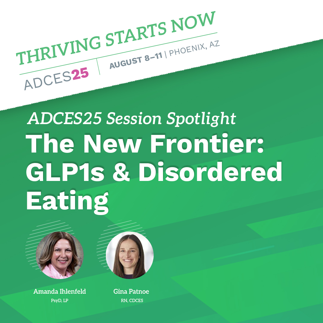 1 in 3 people with binge eating disorder (BED) also have type 2 diabetes. With GLP-1 meds in the spotlight, can they help with emotional eating too? Join us at #adces25 to explore how BED impacts #diabetes care and what CDCESs need to know. bit.ly/4jUbG4j