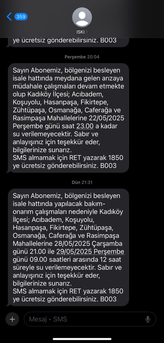 Kadıköy değil susuzköy yeni adı (!) En mahrumiyet köylerde kaldım bu kadar su sorunu yaşamadım BIKTIK !!!!! <a href="/iskignmudurlugu/">İSKİ Genel Müdürlüğü</a> <a href="/haberibbcomtr/">İBB HABER</a> <a href="/istanbulbld/">İstanbul Büyükşehir Belediyesi</a> <a href="/kadikoybelediye/">Kadıköy Belediyesi</a>