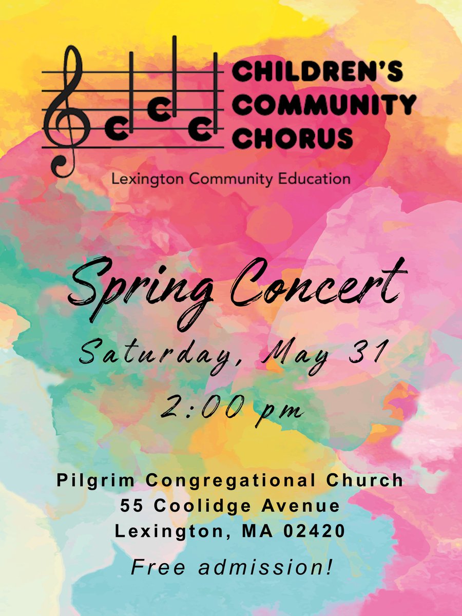CCCSingers's tweet image. Please join us on Saturday for our Spring Concert! It will be a lovely afternoon full of beautiful and fun choral music 😊 @lexingtonsuper @lexcommunityed