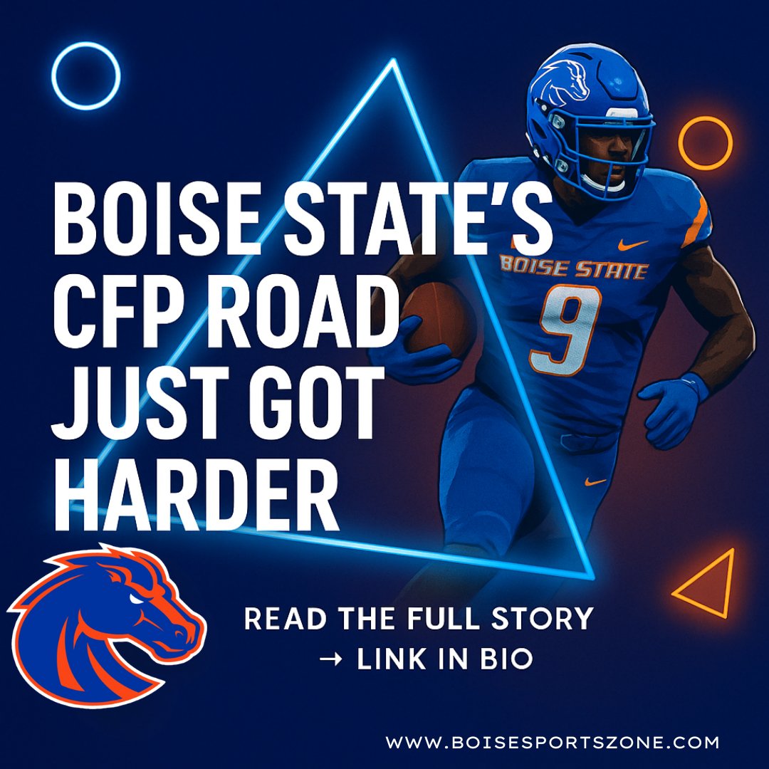 Boise State’s path to the College Football Playoff just got tougher.
The CFP format is changing, and it could cost the Broncos a first-round bye.
Full breakdown on what this means for BSU, the MWC, and their final ride before the Pac-12:
🔗 boisesportszone.com
#BoiseState