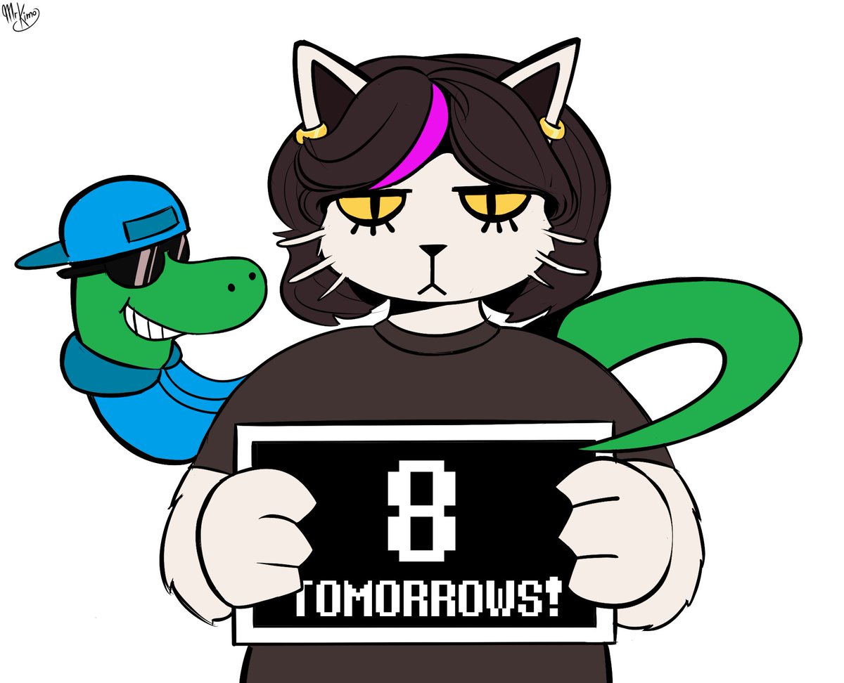MrRaccoonII's tweet photo. 8 TOMORROWS!
#DELTARUNE #Countdown #art https://t.co/Jax7DrANH2