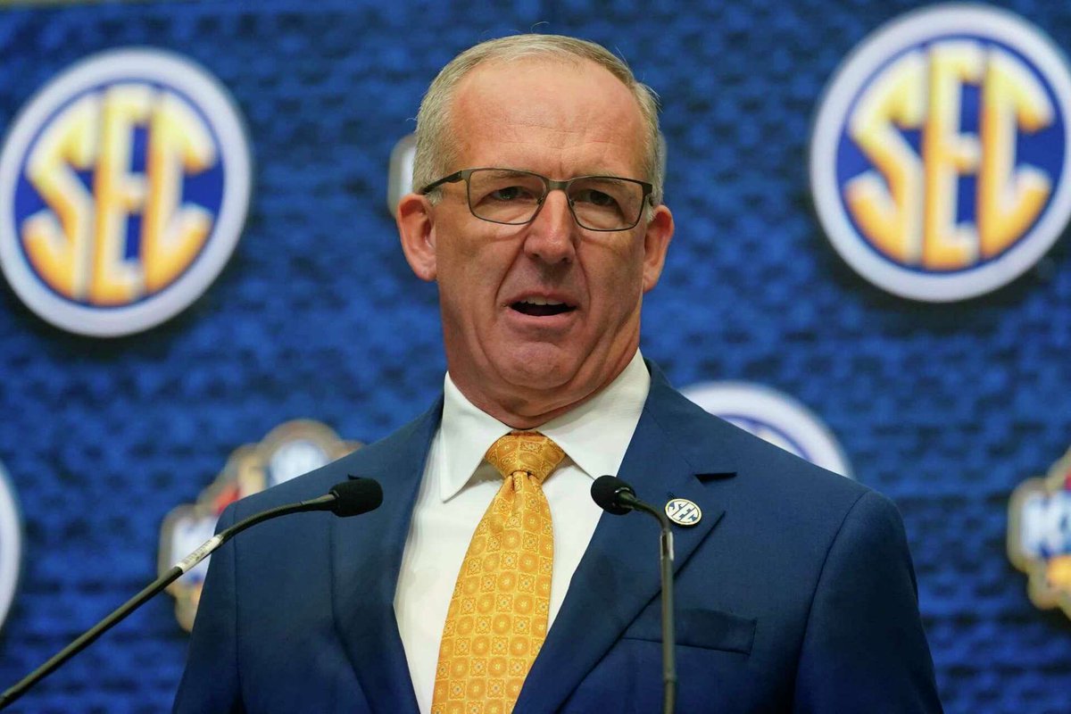 BoozeCougs (@boozecougs) on Twitter photo BREAKING: SEC commissioner Greg Sankey is quietly funding the lawsuit against Jake Retzlaff, in hopes he can hurt BYU’s playoff hopes and squeeze in a 9-3 SEC team.
Per CBS Sports College Football <a href="/derrico_henrio/">CBS Sports College Football</a> BREAKING: SEC commissioner Greg Sankey is quietly funding the lawsuit against Jake Retzlaff, in hopes he can hurt BYU’s playoff hopes and squeeze in a 9-3 SEC team.
Per CBS Sports College Football <a href="/derrico_henrio/">CBS Sports College Football</a>