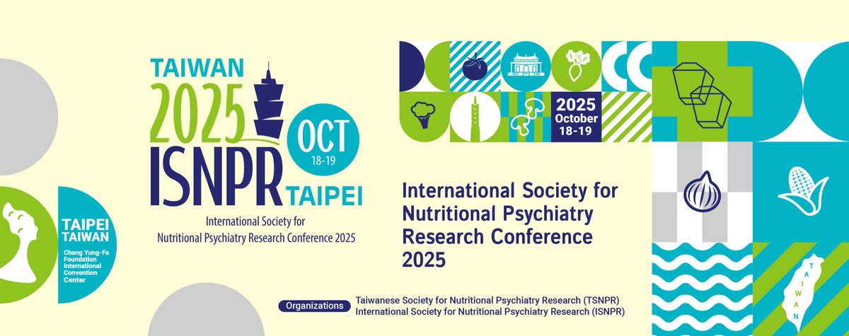 _ISNPR's tweet image. 🌿 ISNPR 2025 – Registration Now Open! 🌿

Join leading experts, researchers, and clinicians from around the world to explore the latest science at the intersection of nutrition, mental health, and neuroscience.

🔗 Learn more and register: isnprconf.com/2025/webpage.p…