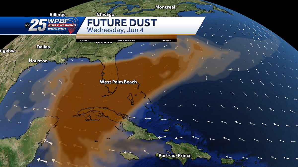It's that time of the year! Saharan Dust is traveling thousands of miles and we will notice it across Florida heading into the first week of June. The sky will look hazy~