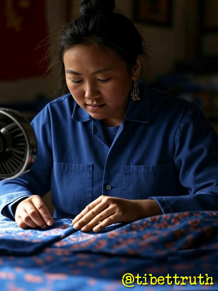 tibettruth's tweet photo. Tibetan women sew uniforms in labor camps under slogans of "progress."
But that doesn't come from chains. Forced labor is modern slavery. Speak 🗣️out. ⛓️🧵
🙏 RT 🔁 this info to inform the 🌏 about China's tyranny in 🏔️Tibet #EndForcedLabor #FreeTibet #ChinaExposed https://t.co/cN0Uw6u85H