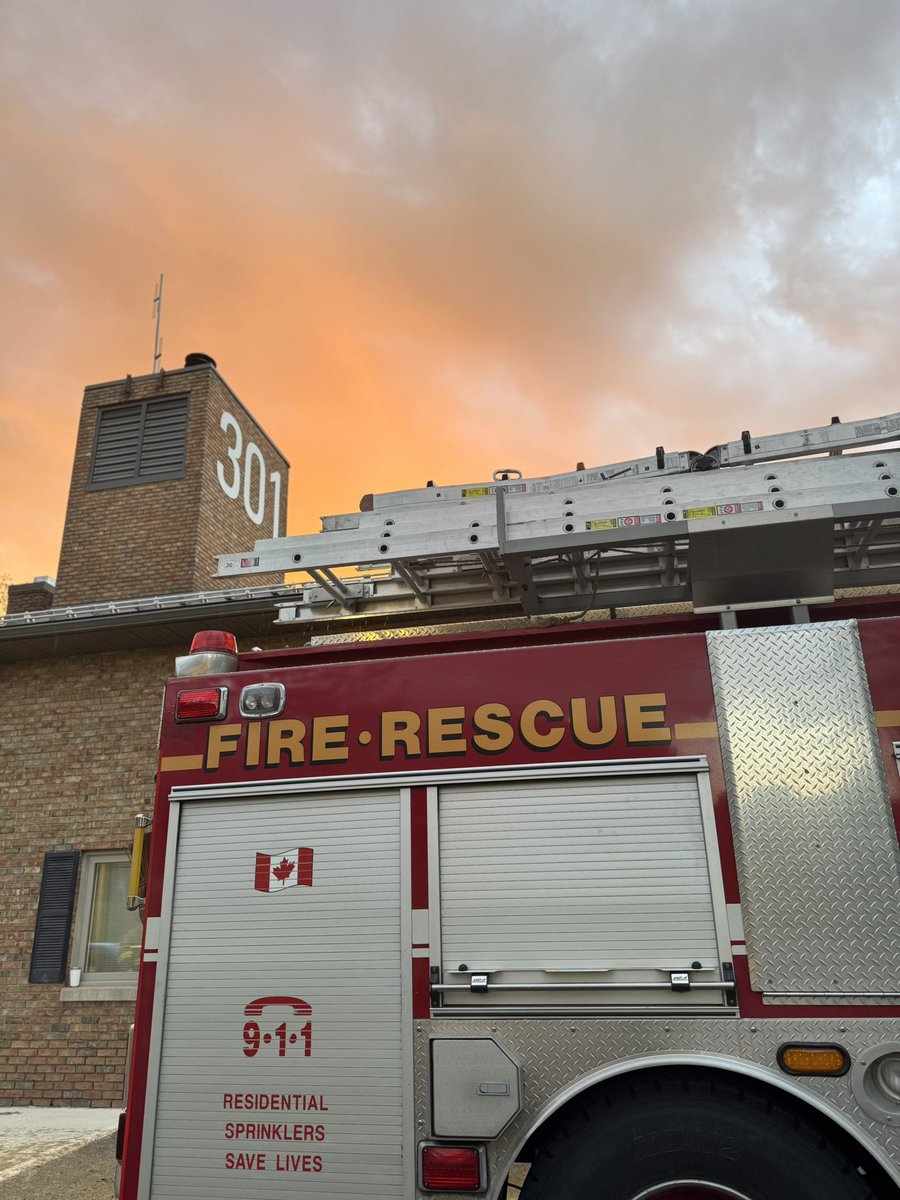 Sometimes the best shots come after the work is done. A little rain and a sunset created the perfect backdrop after training at Station 301. 📸🔥 

Shoutout to our firefighter behind the lens! #RainOrShine #FirefighterViews #TrainingWithAView