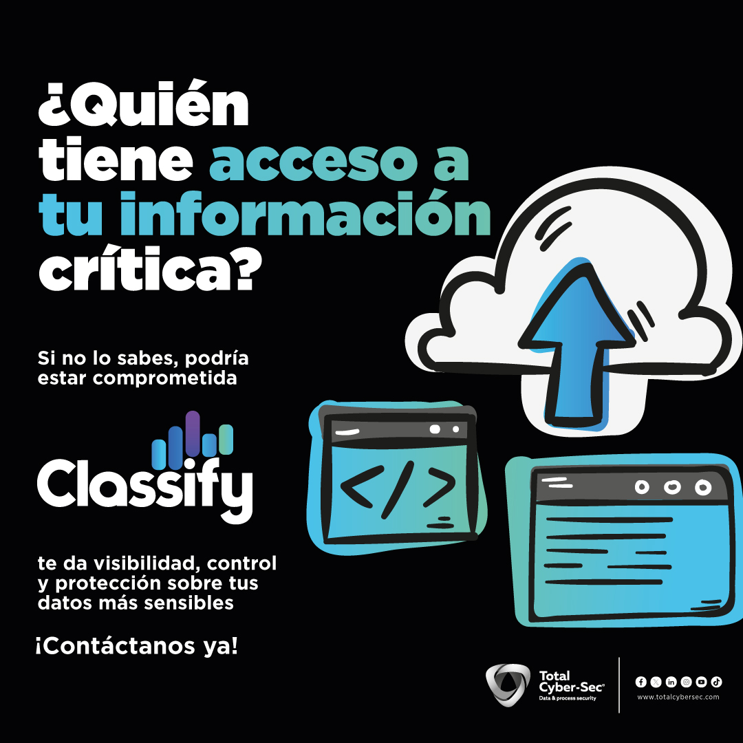 totalcybersec's tweet photo. 🔍 No puedes proteger lo que no puedes ver.
Con #Classify obtienes control total de tu información sensible:
📌 Inventario
📌 Clasificación
📌 Estrategia de protección de datos
Descubre cómo evitar accesos no autorizados 👉 https://t.co/mc0R4KcGST
#DataProtection https://t.co/czwEmvOQ0u