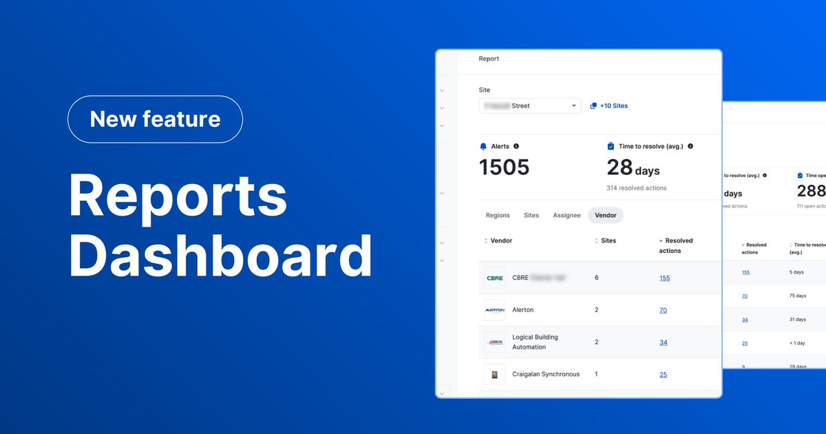 cimsoftware's tweet image. PEAK’s new Reports Dashboard makes it easy to:
✅ Track time-to-resolve and open actions live
🔍 Identify where progress is stalling
📤 Export full issue logs for stakeholder reporting
👉Learn more: i.cim.io/3Hl1vae
#BuildingAnalytics #PropTech #FacilityTech