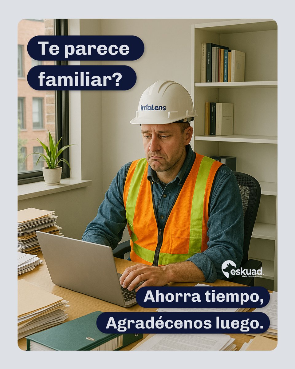 🤯¿Te parece familiar?
Horas copiando datos del papel a la planilla, errores manuales, trabajo duplicado…

👉 Con Eskuad, eso se acabó. Y no somos “una app más”.

👉 Eskuad te da eso que otras aplicaciones no tienen. ¡Compruebalo!