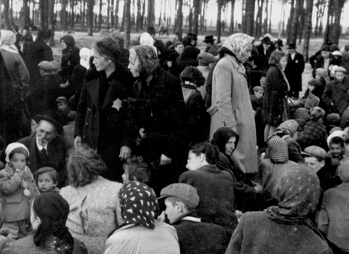 These images show the dehumanizing process Jews faced as they arrived at Auschwitz: getting out of overcrowded trains, being sorted into lines, and waiting to be sent to their death. These photos of a Hungarian transport were taken by the Nazis in May 1944. 📷: Yad Vashem