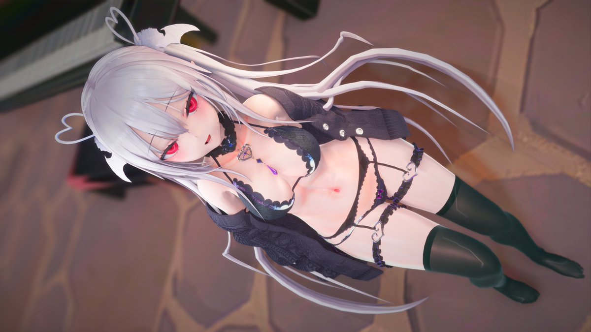 Artistic futanari depiction emphasizing intimate details and sensual form