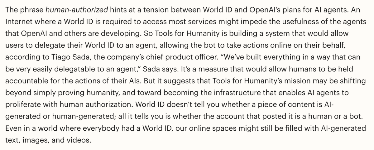 I've been waiting to see how such a thing could plausibly verify that what you're looking at is human-generated but now I see that it doesn't do that and they only want to hint that it does. At best just a biometric proof of ownership rather than provenance