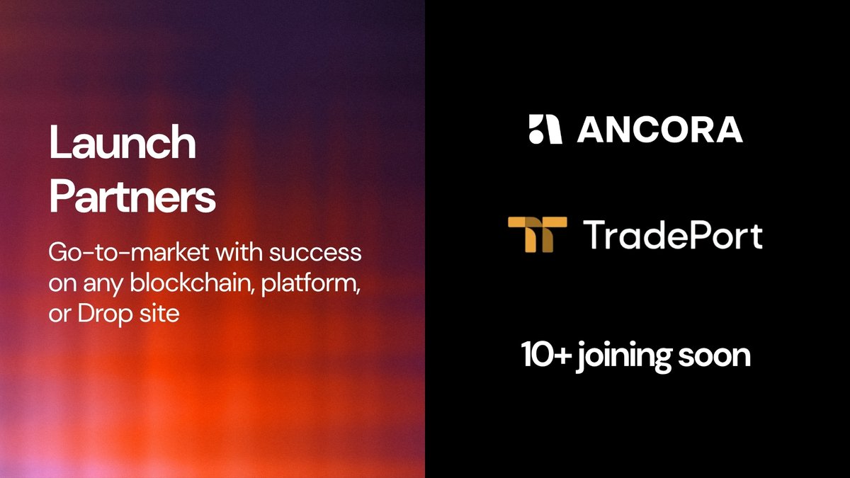 SignalsArt's tweet photo. Signals is blockchain and drop site agnostic.
In addition to our own Bitcoin / Ordinals drop site @trygamma, we'll be partnering with dozens of drop sites across blockchain and beyond.
Proud to announce @Ancora_art and @tradeportxyz as our first partners, with 10+ joining soon. https://t.co/41kCg5lXIB