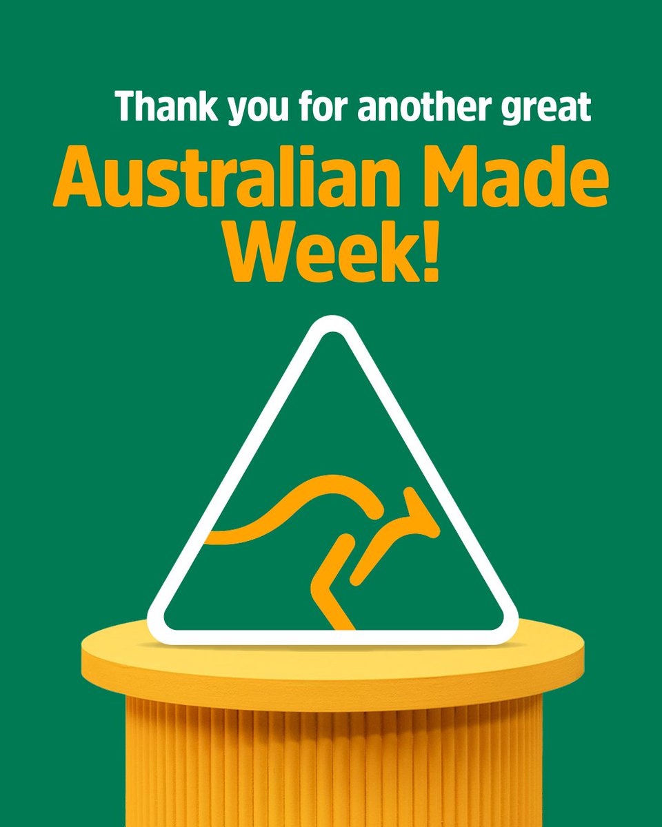 Australian Made Week 2025 was all about placing Aussie makers high on the podium 🏆 

Check out the week's top highlights: bit.ly/amw-2025-highl… 💚💛

#australianmadeweek #australianmade #australianmadecampaign