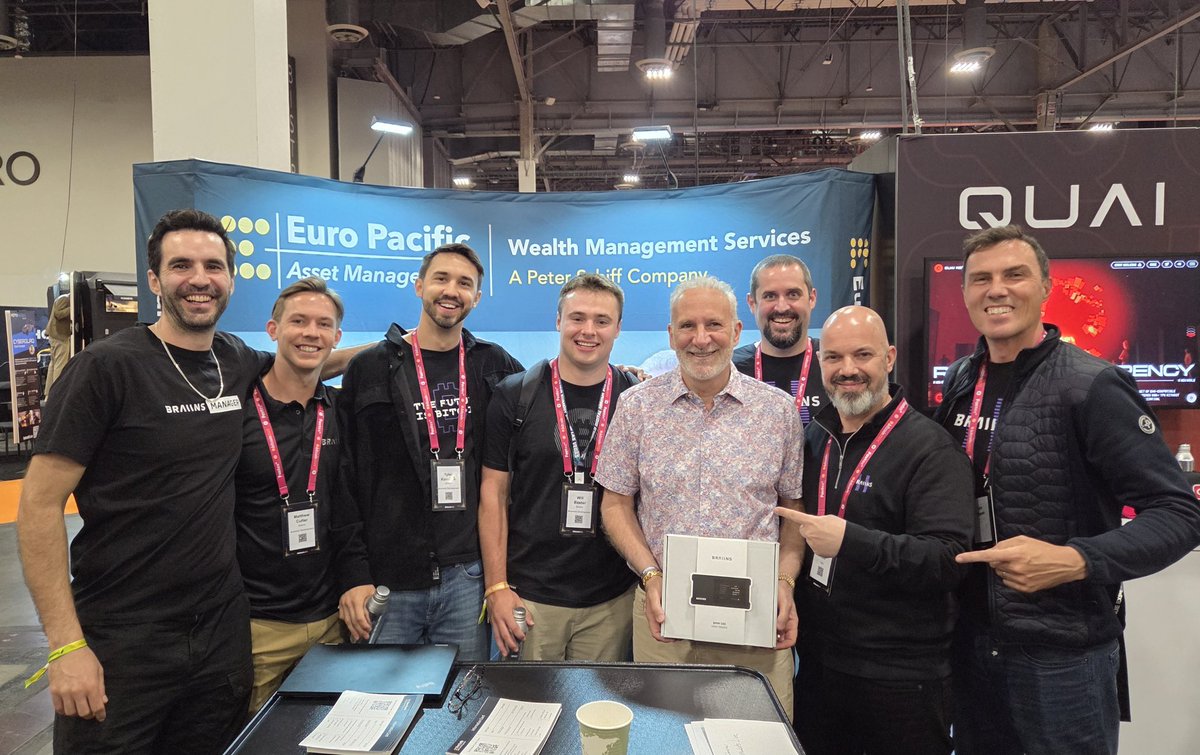 Just gave Peter Schiff a Braiins Mini Miner.

He’s now officially a home Bitcoin miner. 🤣

Gradually, then suddenly…