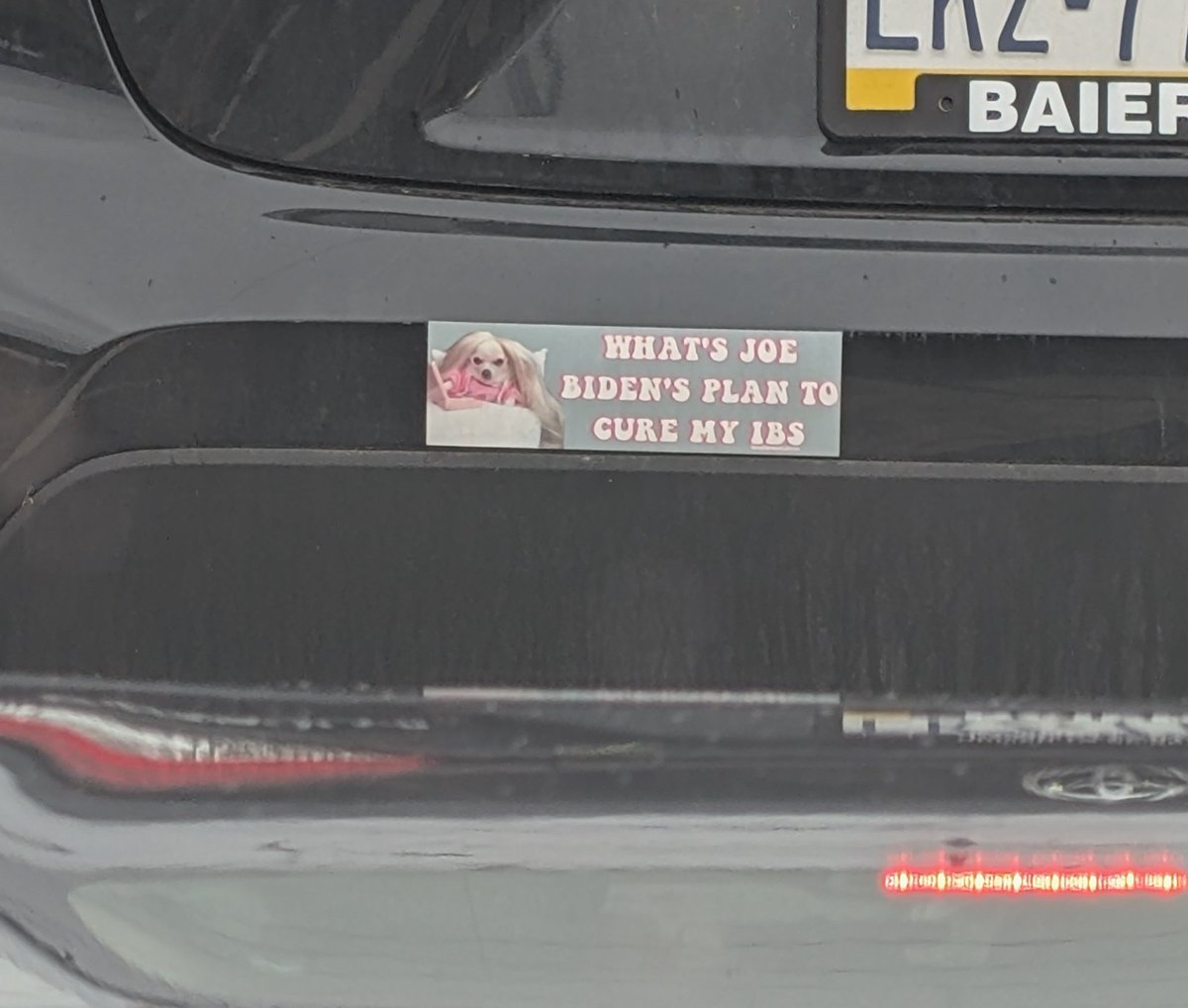 Tried to go home without talking about bowels or politics.
Failed.