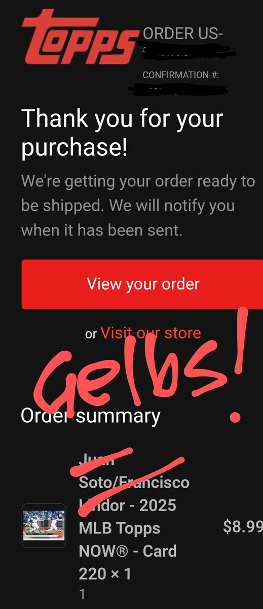 KGeeDesign's tweet image. I just had to get the @SteveGelbs card while supplies last!! #LGG #LGM