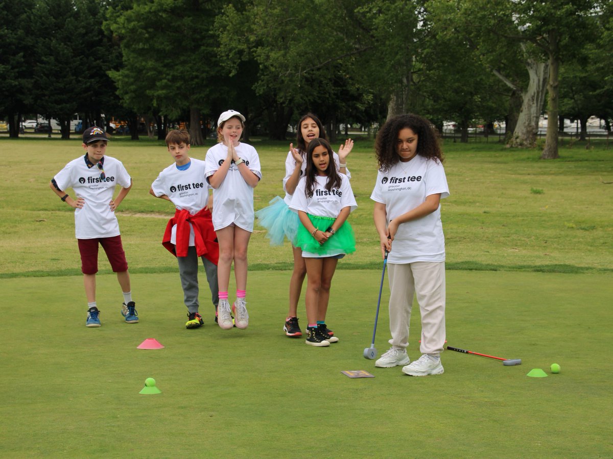 The First Tee-GWDC Champions Challenge with DCPS at East Potomac Golf Links. Ten elementary school teams. Drive, Chip and Putt golf skills plus Life Skills. Congratulations to Key Elementary (1st Place), Anne Beers Elementary (2nd Place) and Hearst Elementary (3rd Place).