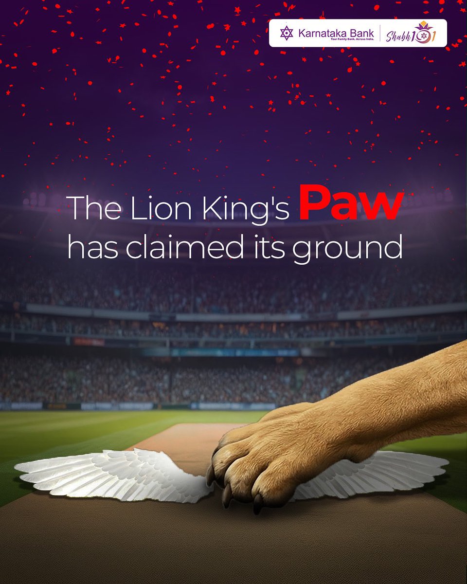 The hunt ended on the pitch, and the king stood tallest

#Karnatakabank #matchday #shubh101 #bangalore #cricket