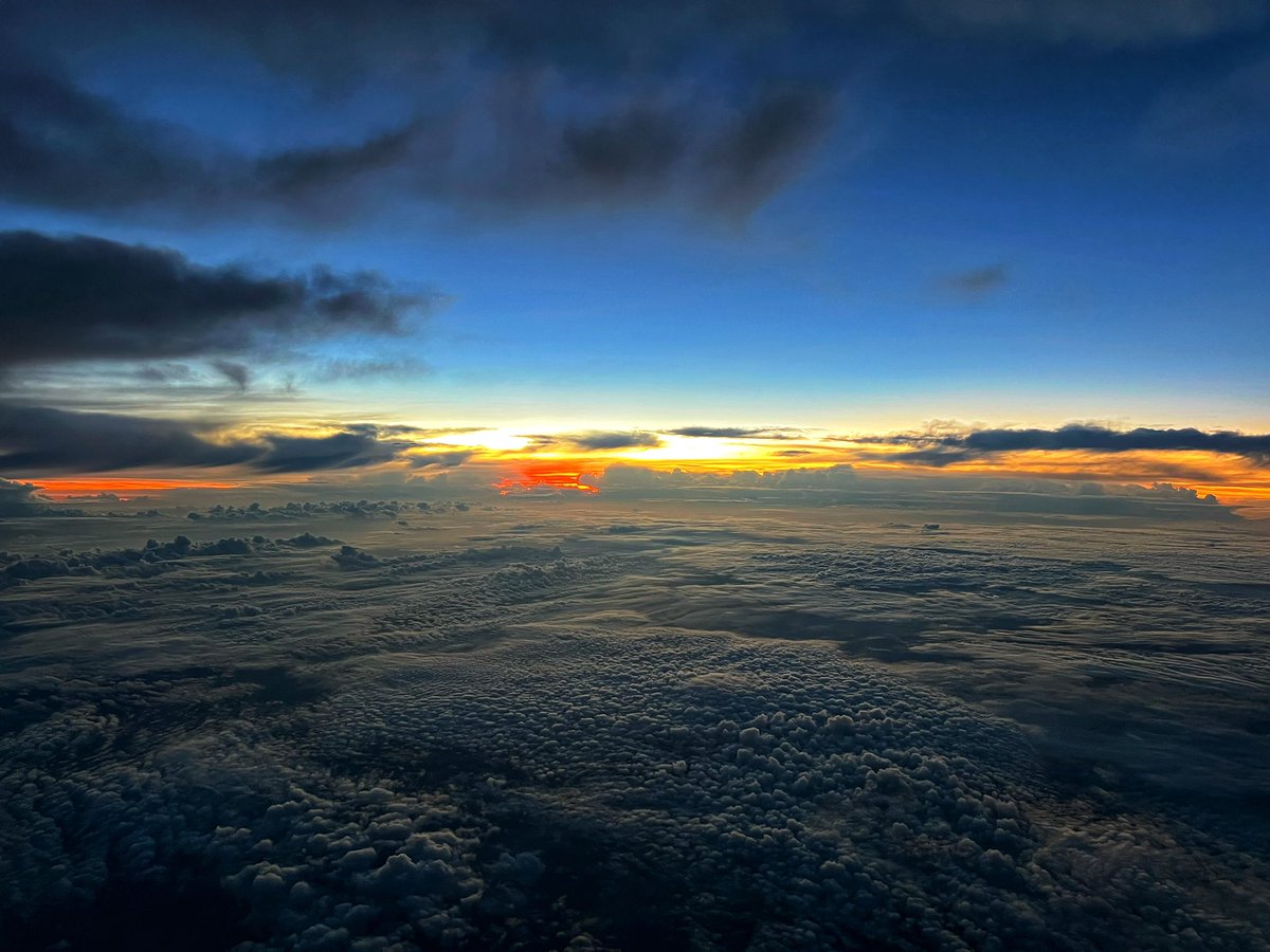 The sunrise over Brazil this morning was unreal….