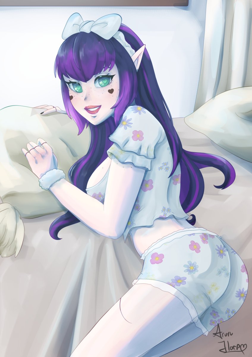 ¿por qué no? Dibujo del main oc (¿

"Dulcecita como un daiquiri.." 

#Suniart #artsuni #digitalart #illustration #oc #originalcharacter❄️