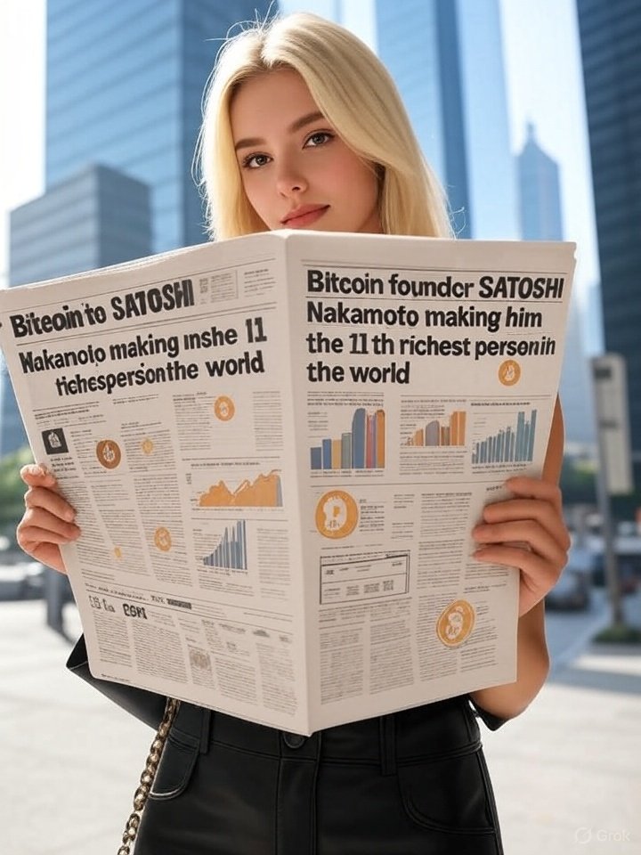 🎯📰 #Bitcoin founder #SATOSHI Nakamoto holds approximately 1.1 million bitcoin, accounting for 5.2% of the total supply, with a value of nearly $121 billion at the current price. The wallet under his name has been dormant for 16 years.

Making him the 11th richest person in the
