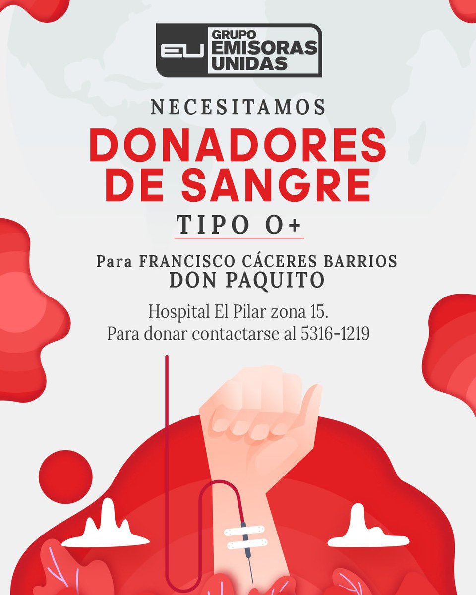 Necesitamos su ayuda <a href="/EmisorasUnidas/">Emisoras Unidas</a> <a href="/prosperoventura/">Julio César Serrano</a> <a href="/JJBarriosjj/">JJ Barrios</a>