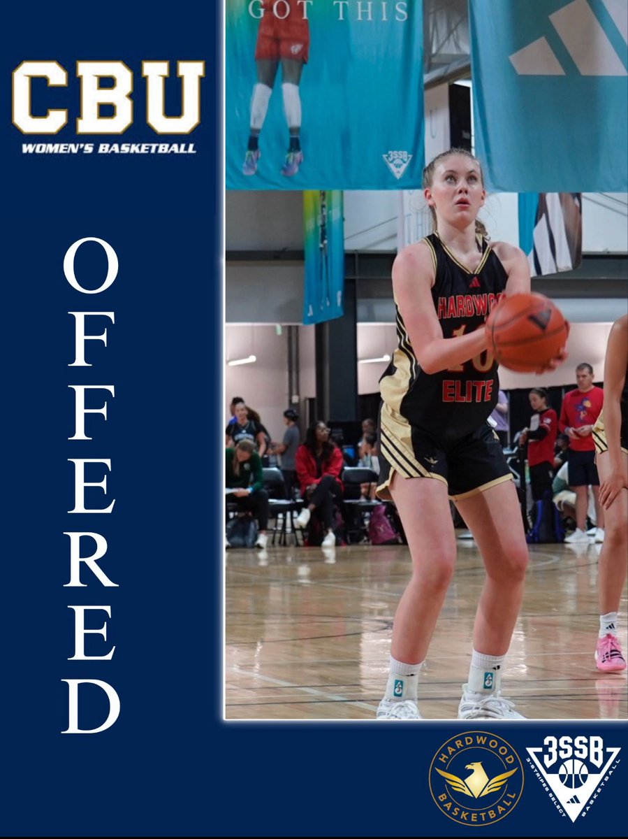 After a great conversation with Coach Jarrod, I’m blessed to receive an offer to play at <a href="/CBUwbb/">California Baptist Women's Basketball</a>. Can’t wait to learn more about the program and grow our relationship! <a href="/Hardwood_Elite/">Hardwood Basketball</a> <a href="/DerekJGriffin/">Derek James Griffin</a> <a href="/kelseykeizer/">Coach Keizer</a>