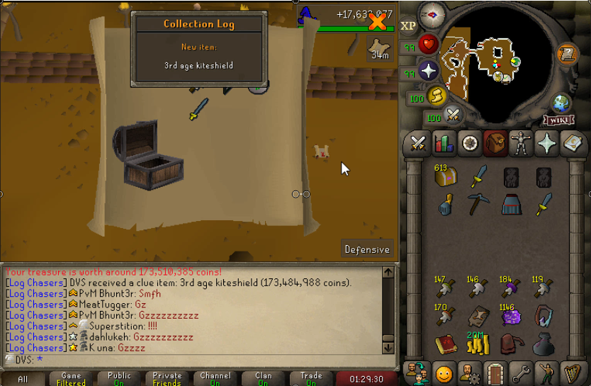 3rd Age Kiteshield! First piece of 3rd age on the UIM