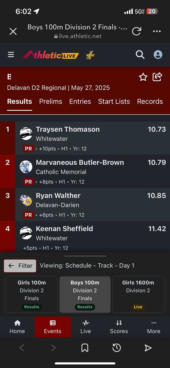 Marvanous Butler-Brown (@marvanousb) on Twitter photo Onto sectionals with a PR of 10.79! <a href="/coachscholten/">Kelly Scholten</a> <a href="/Coach_Enderson/">Brock Enderson</a> <a href="/CoachOJ_/">Jerry Olszewski</a> <a href="/CoachSipple/">Mark Sipple</a> <a href="/PrepRedzoneWI/">Prep Redzone Wisconsin</a> Onto sectionals with a PR of 10.79! <a href="/coachscholten/">Kelly Scholten</a> <a href="/Coach_Enderson/">Brock Enderson</a> <a href="/CoachOJ_/">Jerry Olszewski</a> <a href="/CoachSipple/">Mark Sipple</a> <a href="/PrepRedzoneWI/">Prep Redzone Wisconsin</a>