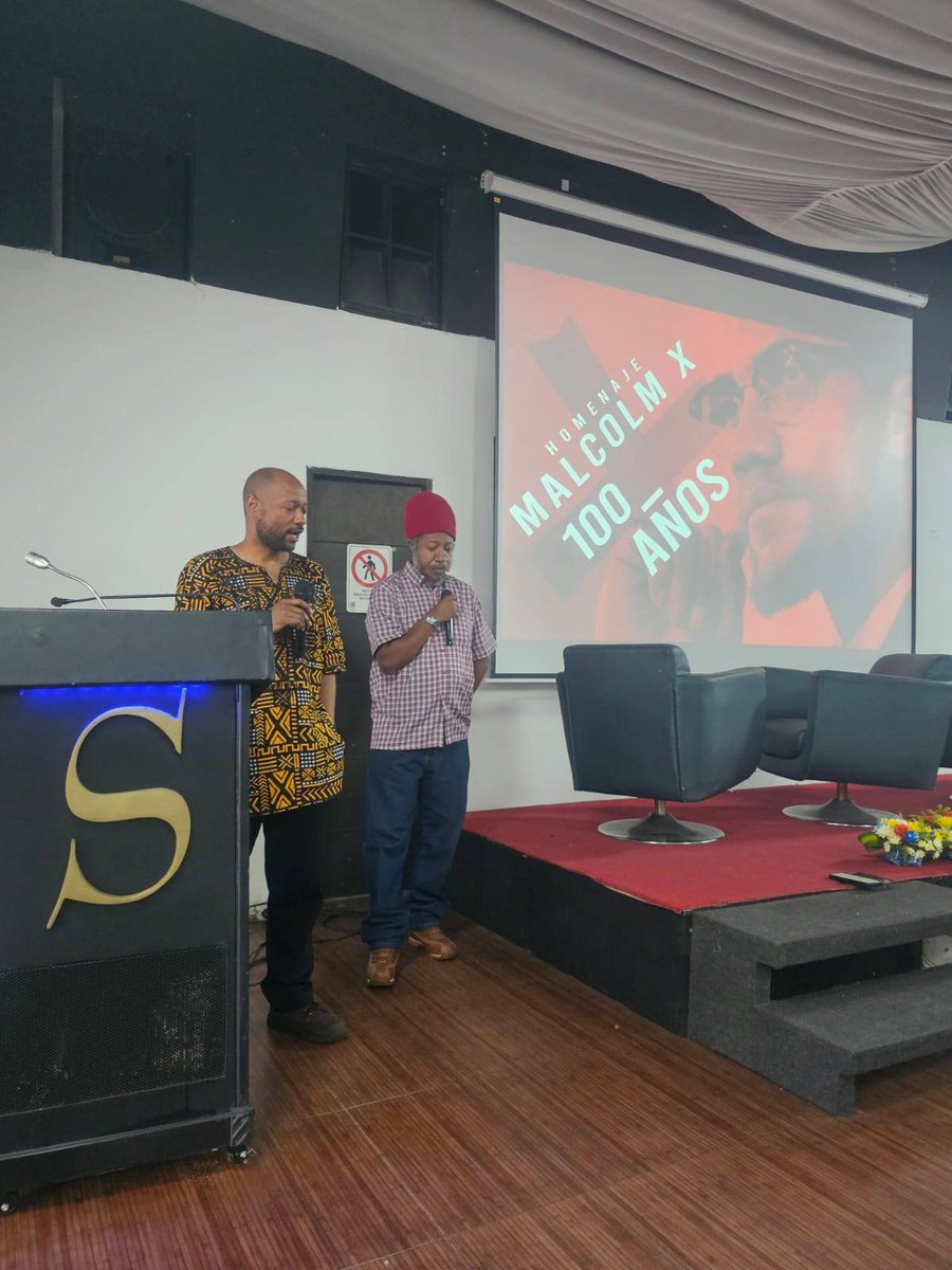 BLACFndn's tweet photo. Our board member, Dr. Kamau Rashid, was recently in attendance at an event commemorating 100 years of Malcolm X and his impact on the Afro-Columbian struggle. https://t.co/8665vtSiIs