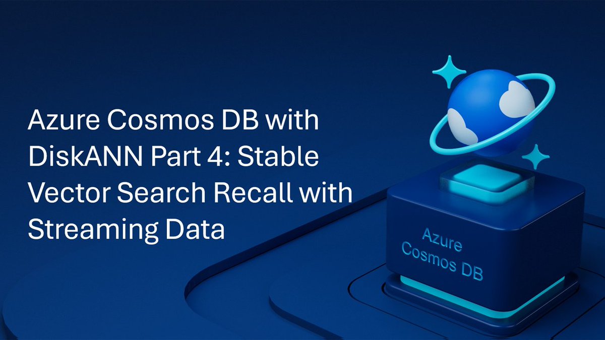 ➖ Stream vectors like a pro with Azure Cosmos DB and DiskANN!
➖ Incremental updates, no rebuilds, and high recall for Vector Search.
➖ Handle inserts and deletes with low-latency AI magic.
Check it out: msft.it/6014SjQ6p